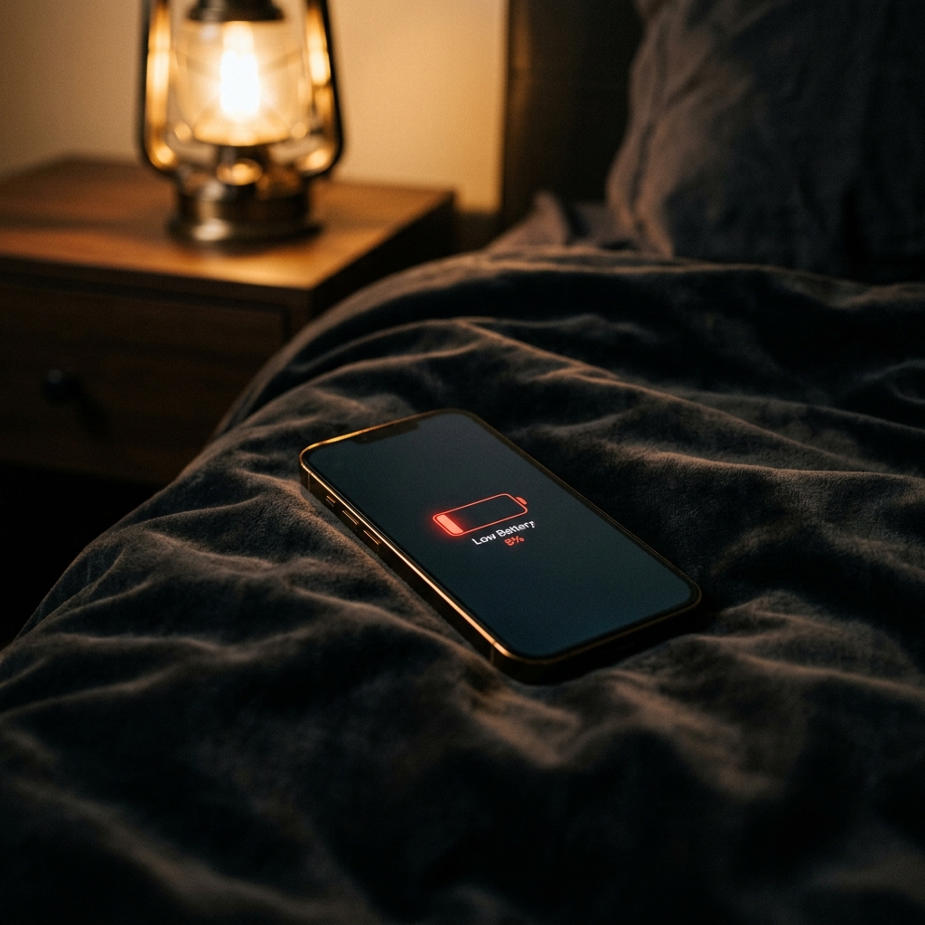 Low battery, low light