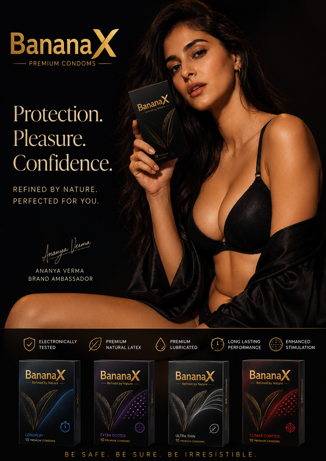 BananaX Master Poster — Protection. Pleasure. Confidence.